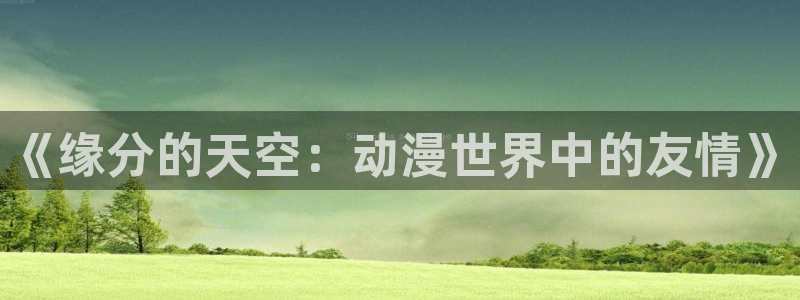 风车动漫5：《缘分的天空：动漫世界中的友情》